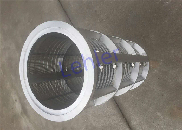 SUS304 Screw Press Separator Screens Double Screens Type 300*600mm Axial Cylinder