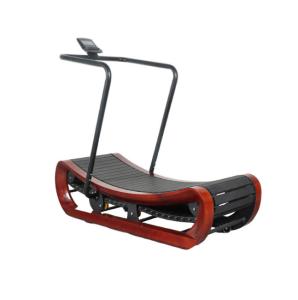 China Curved Non Powered Treadmills Non Electric Treadmills Tracked Wooden Non Powered Treadmill wholesale
