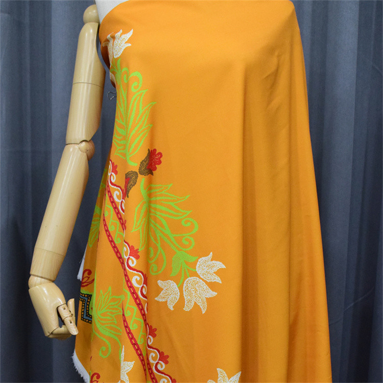 Hot Sale Various Colors 100%Polyester Digital Fashion Cloth Print Floral Fabric 148Cm For Dress