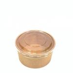 Sustainable 1000ML 32OZ Take Away Paper Container Salad Bowls Disposable Kraft