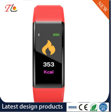 Smart Watch Silicon Wrist Watch with Color Screen Health Monitoring Exercise Tracking Sleep Analysis Pedometer Remote