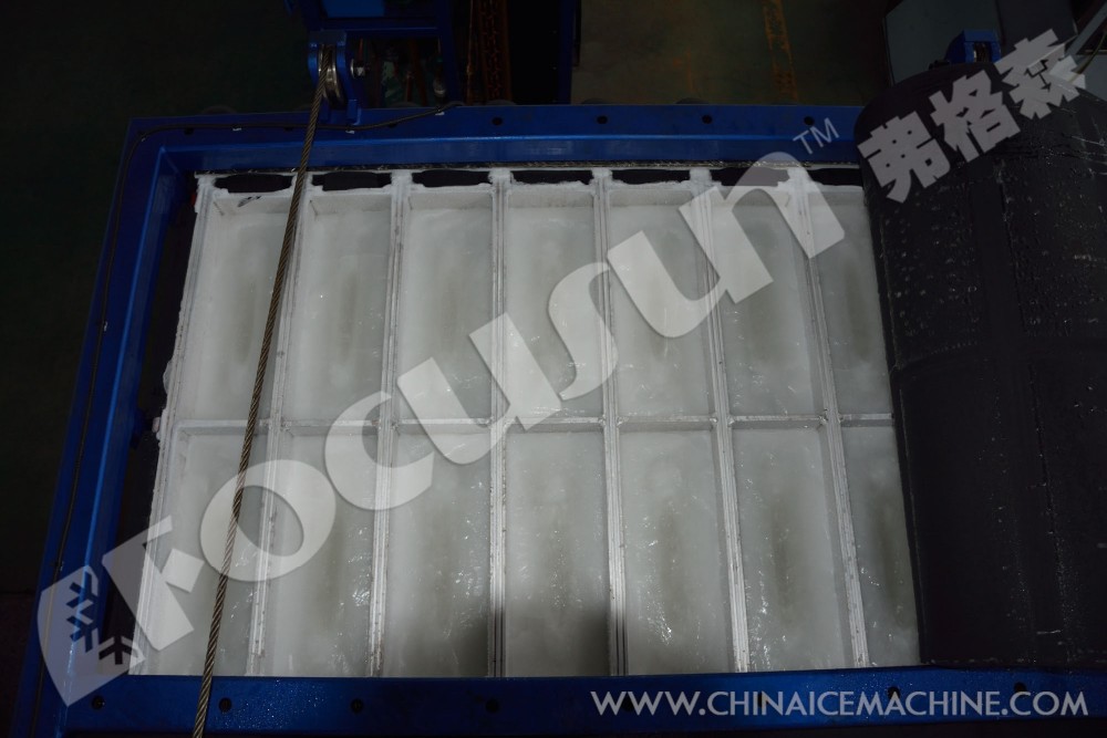 105kw Heavy Duty Direct Cooling System Ice Block Maker Machine with Bitzer Compressor