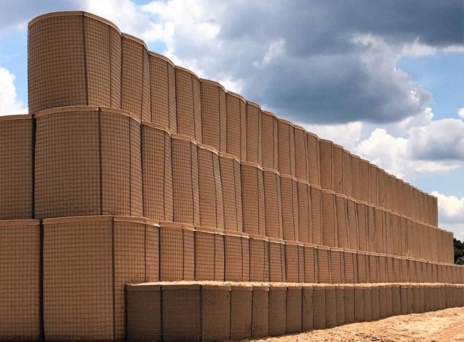 Defensive Bastion 50 × 50 mm Gabion Barrier For Military Defense And Flood Protection