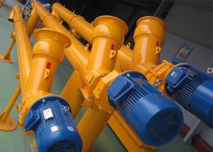 China Stainless Steel Small Screw Conveyor 11kw Motor Power For Cement Carriers wholesale