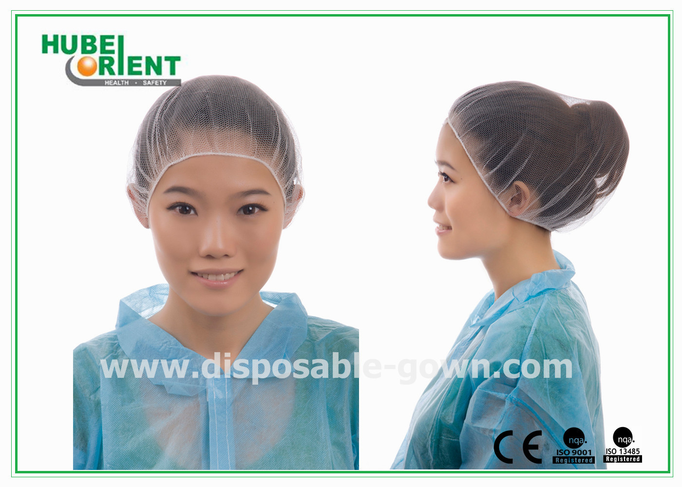 Disposable Stretchable Nylon Hair Nets For Food Processing