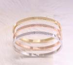 18k Gold Plated Laser Engraved Bracelet Custom Jewelry Ladies Bangle Bracelet
