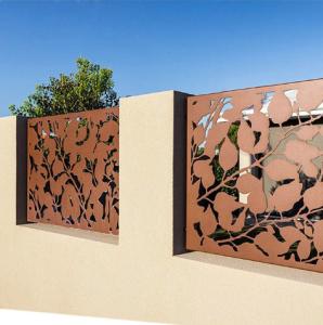 China Fencing Panels Decorative Laser Cut Metal Outdoor Privacy Screen wholesale