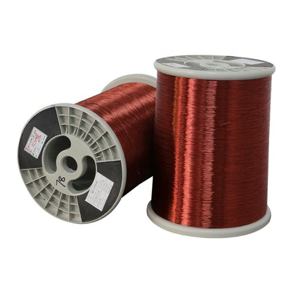 AWG56 0.012mm Polyurethane Class F Round Solderable Magnet Enameled Copper Wire