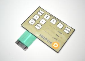 China Push Button Metal Dome Membrane Switch Embossed And Tactile 80*80mm wholesale