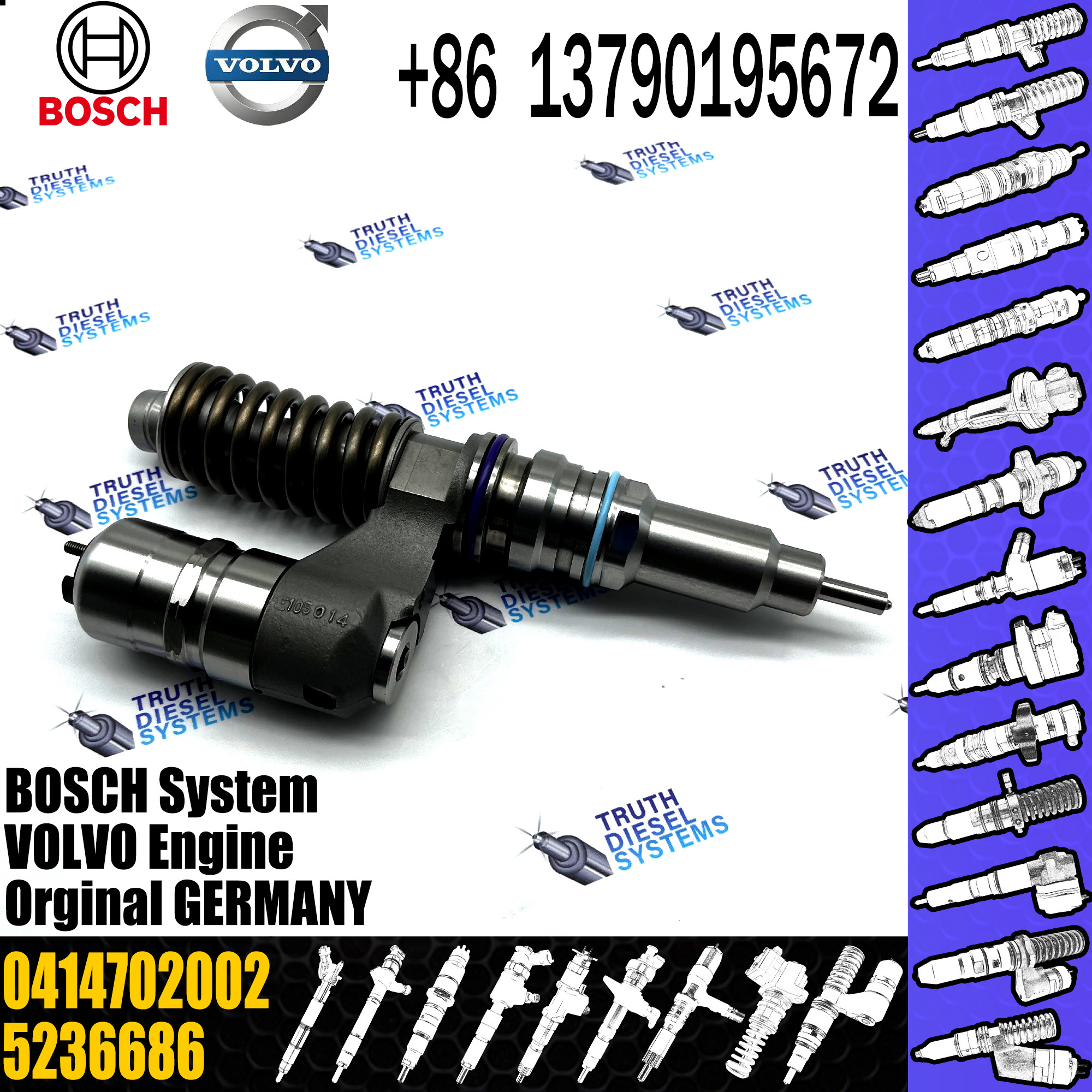 BOSCH fuel Unit pump assembly 0414702002 0414702017 5236686 5237146 8113286 3165874 3964829 0986441005 for VOL truck