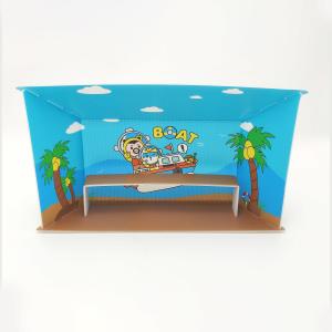 China Corrugated Plastic Photo Booth Wall Backdrop Light Duty Anti Collision wholesale