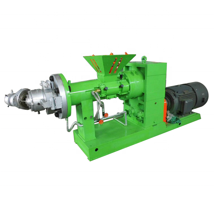 Cooling Water Pressure 0.2-0.3MPa Hot Feed Rubber Extruder for Inner Tube Manufacturing