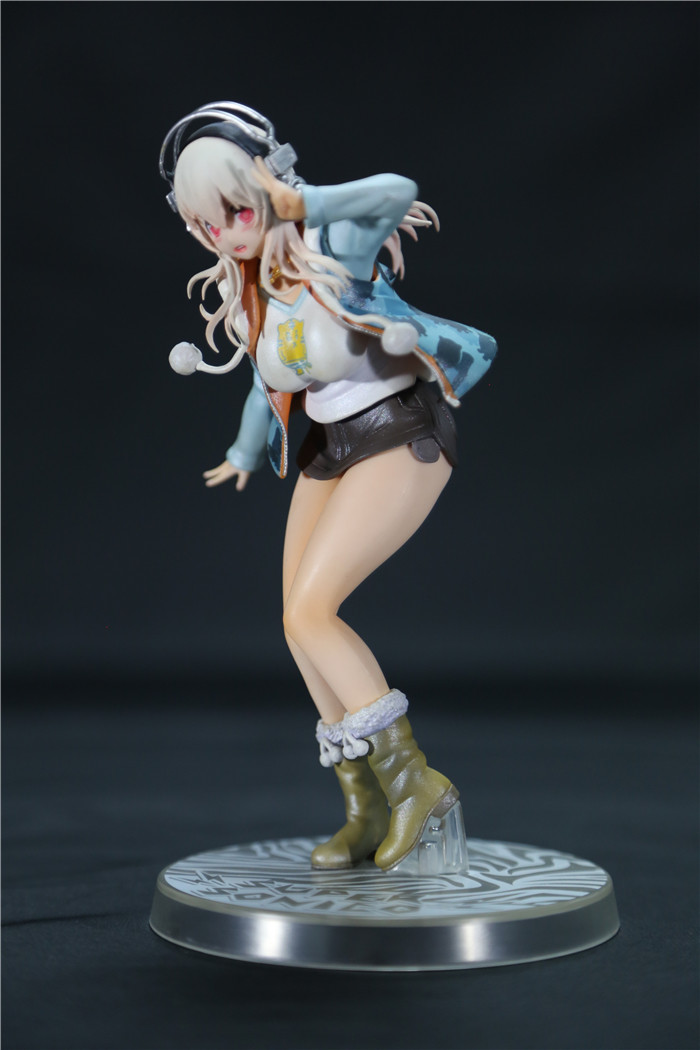 Decorative Adult Anime Figures , Japanese Toy Figures With Base Navy Style