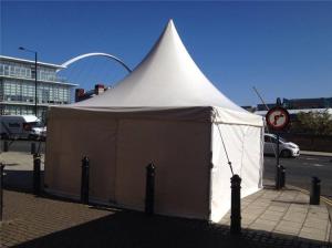 China 3x3 High Peak Pagoda Party Tent Outdoor Event Promotions Fast Erected Aluminium Structure Marquee wholesale