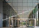 Aluminum Frame Sliding Double Glass Facade Doors For CBD Office or Exhibition