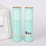 OEM Cosmetic Paper Tube Packaging Embossed Velvet Pillow Inserted