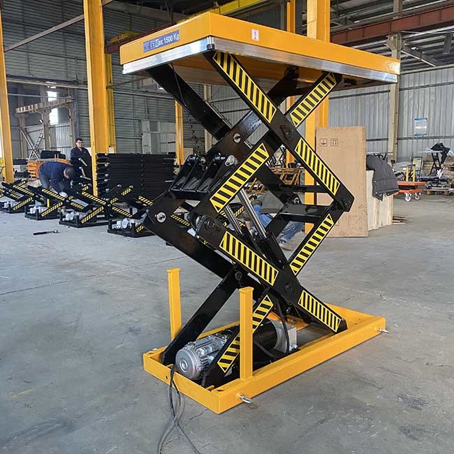 Stationary Heavy Duty Scissor Lift Platform 2000kg Max Height 1780mm Double Scissors