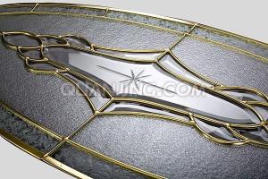China brass decorative glass panel wholesale