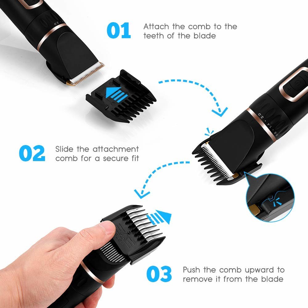 Durable Pet Hair Clippers & Trimmers Power 8W Voltage 110-240V Customized Logo