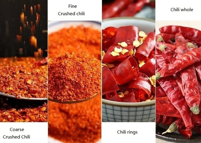 Dried Hot Crushed Chilli Peppers SHU40000-70000 For Cooking
