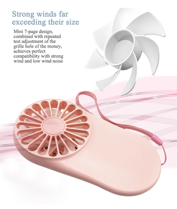 900mAh Rechargeable Portable Handy USB Charging Mini Fan