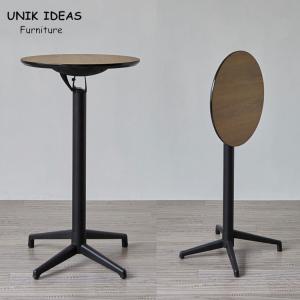 China Counter Foldable High Top Table Restaurant Bar Height Tables Round wholesale