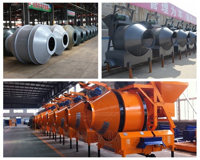 Small Portable Concrete Mixer 500L Rotating Drum Cement Concrete Mixer