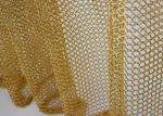Chain Mail Weave Round Rings Metal Mesh Curtain Interior Design For Light