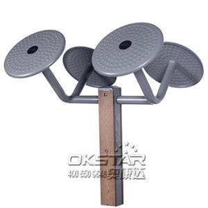 China outdoor wooden fitness equipment--WPC Outdoor Gym Tai Chi Wheel, Arm wheel Equipment, commercial gym equipment wholesale