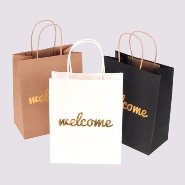 Quality FSC Biodegradable Custom Logo Paper Bag With Handle for sale
