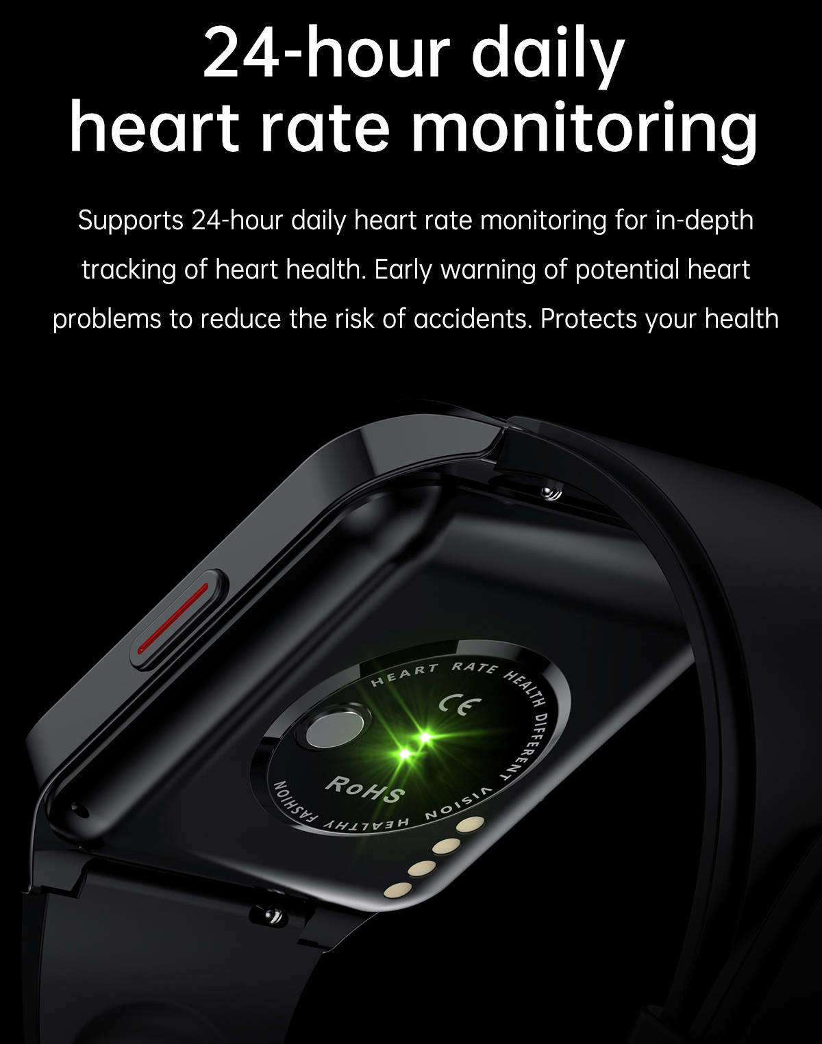 5.1 Bluetooth Women'S Smartwatches HRS3300 Heart Rate Sensor Weather Push Breathing Training