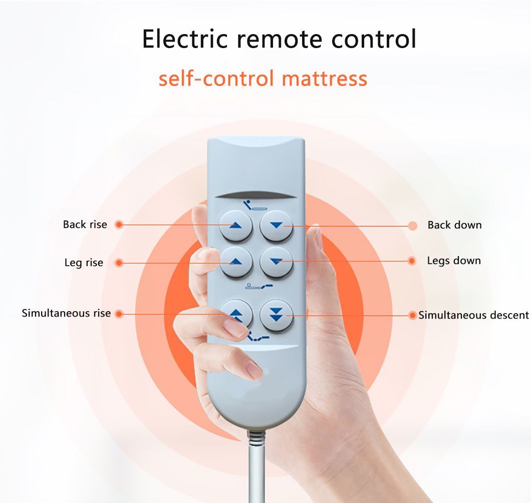 Portable Folding Functions Upgraded Electric Homecare Nursing Bed Mattress