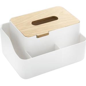 China Fashionable Bamboo Cover Plastic Tissue Box With Lid Household Use wholesale