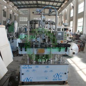 China 1500BPH Glass Bottle Crown Cap Divided Carbonated Drink Filling Line wholesale