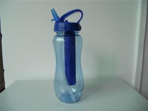 China Tritan Water Bottle With Ice Freezer Stick With Straw wholesale