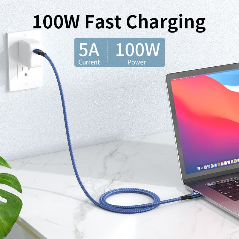 Braided 0.5m 0.8m 1m USB 4 Cable 40Gbps PD 100W Fast Charging