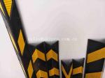 High Visibility Parking Safety Warning Black and Yellow Alternation Rubber