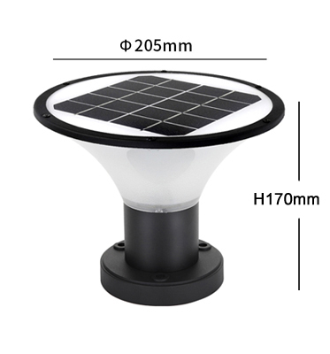 Hot selling IP65 outdoor high brightness 120lm/W led 5W 7W adjustable color temperature solar garden light