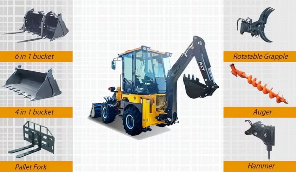 4X4 Loader Machine Backhoe China Trade With Backhoe Wheel Loader