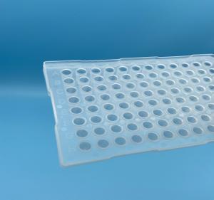 China Non Skirted Deep Well PCR Plates Transparent 0.2ml 96 Well PCR Plate wholesale