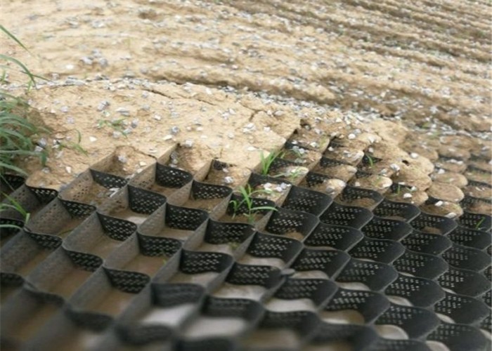 Stabilize Highway Textured 1.6mm Geocell Road Construction