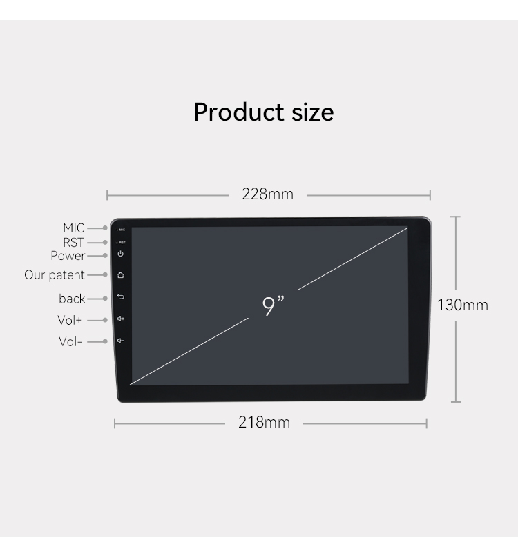 FCC Universal Car Player 2G+32G Android Car Multimedia Player