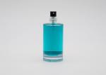 Round Shape Glass Perfume Spray Bottles 50ml With Black Snap On Perfume Pump