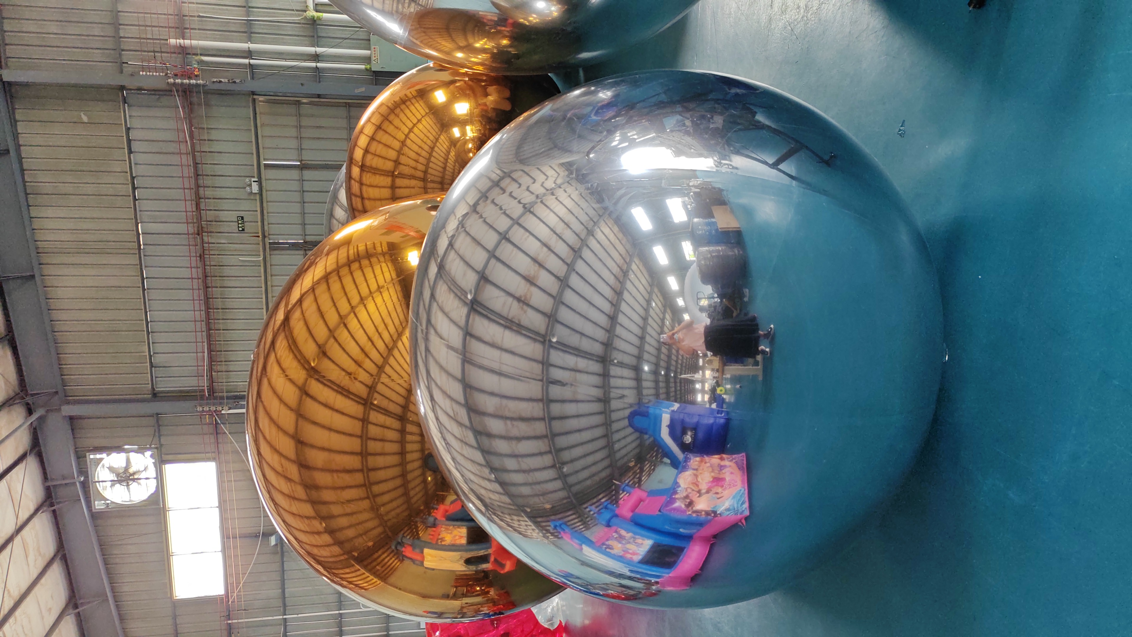 Double Layer PVC Large Mirror Ball Outdoor Decorative Inflatable