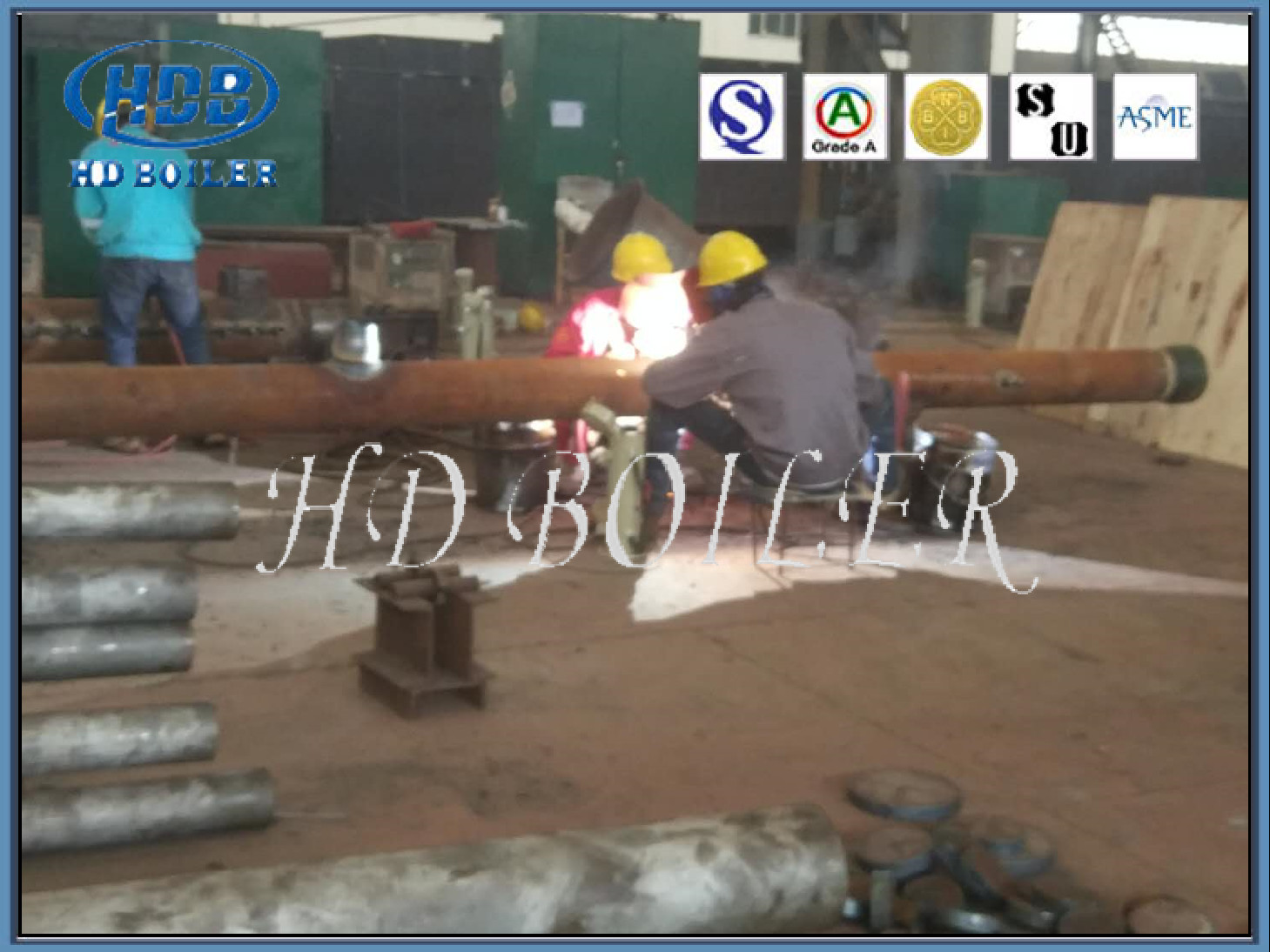 ASME Certification Boiler Manifold Headers Pressure Parts For CFB Boiler