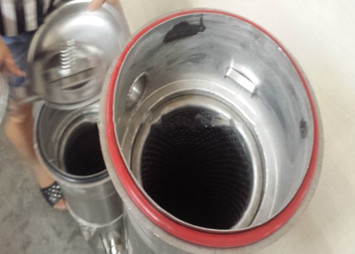 410mm - 810mm Stainless Steel Water Filter Housing Single Bag For Liquid Filtration