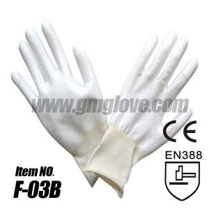China White Polyurethane Coated Working Gloves wholesale