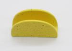 Yellow Chips Shaped Ceramic Paper Holder , Ceramic Letter Holder For Home