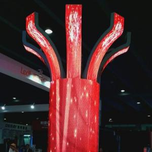China Soft Module IP54 P10 1000cd/㎡ Flexible LED Screen wholesale