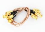 RF Pigtail TV Coaxial Cable 1000 Ohms Insulation Resistance Gold Plated Center